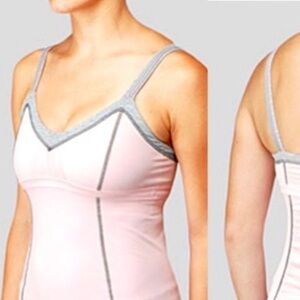 Lululemon Light Up Workout Tank Pink & Grey